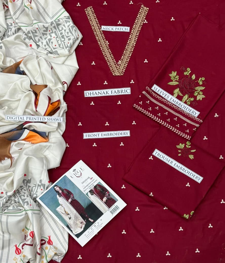 LAWN 3 Piece Embroidered Suit (Article 39)