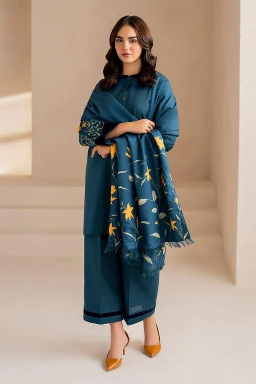Dhanak 3 Piece Embroidered Suit (Article 19)