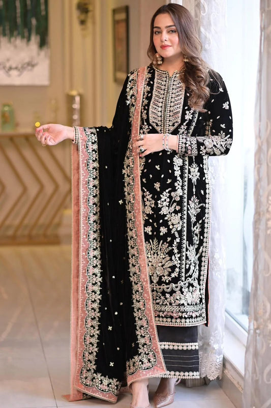 ANEELAS Luxury Velvet & Chiffon Collection