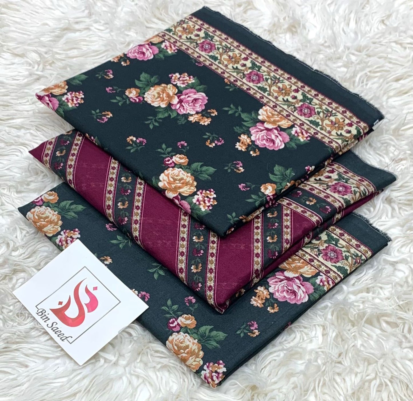 *Bin Saeed 💯 Original *Printed 3pc Collection*