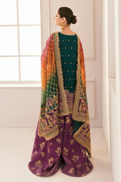 Baroque Chantalee Organza Suit – Luxury Unstitched Embroidered Collection
