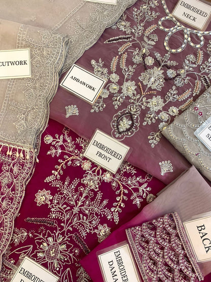 Maria.B Wedding Edition –  Embroidered Suit
