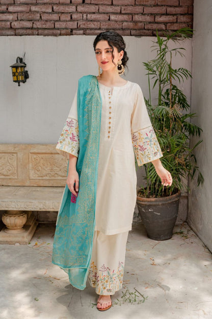 LAWN 3 Piece Embroidered Suit (Article 35)