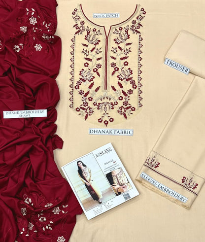 LAWN 3 Piece Embroidered Suit (Article 36)