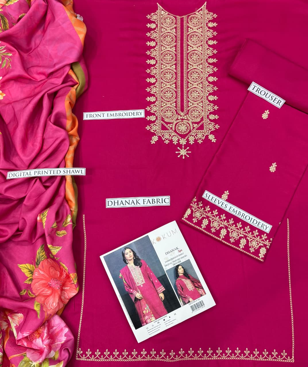 LAWN 3 Piece Embroidered Suit (Article 40)