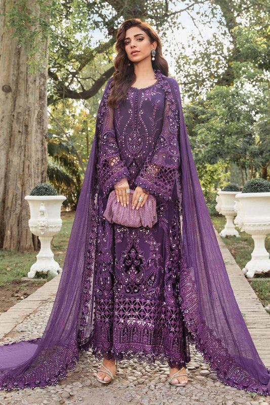 Maria B (Purple) Luxury Chiffon Embroidered Collection