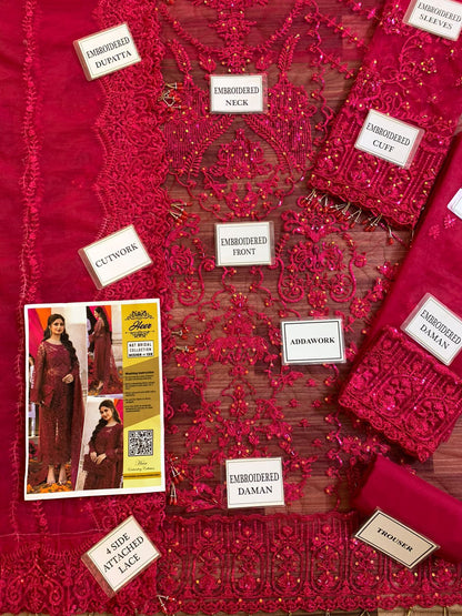 Heer Luxury Net Embroidered Collection