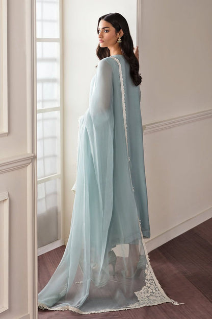 Baroque Luxury Chiffon Embroidered Collection (BLUE)