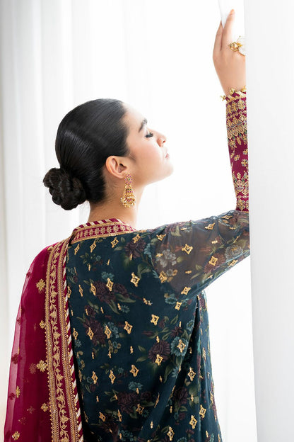 Baroque Luxury Chiffon Unstitched Replica