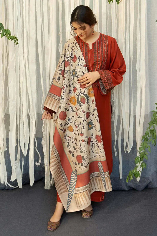 LAWN  3-Piece Embroidered Suit