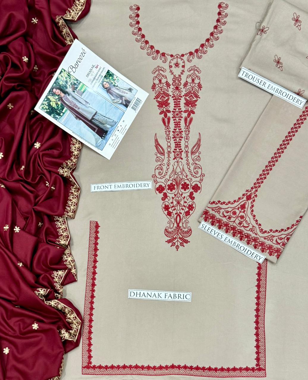 LAWN 3 Piece Embroidered Suit (Article 5)