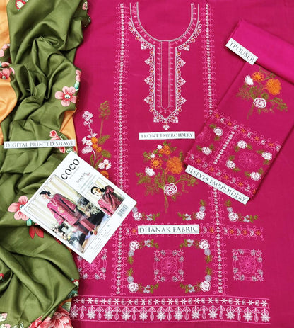 LAWN 3 Piece Embroidered Suit (Article 6)