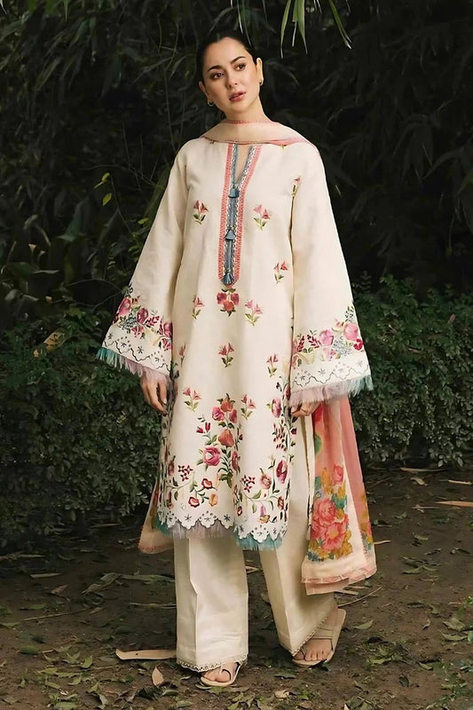 Dhanak 3 Piece Embroidered Suit (Article 10)