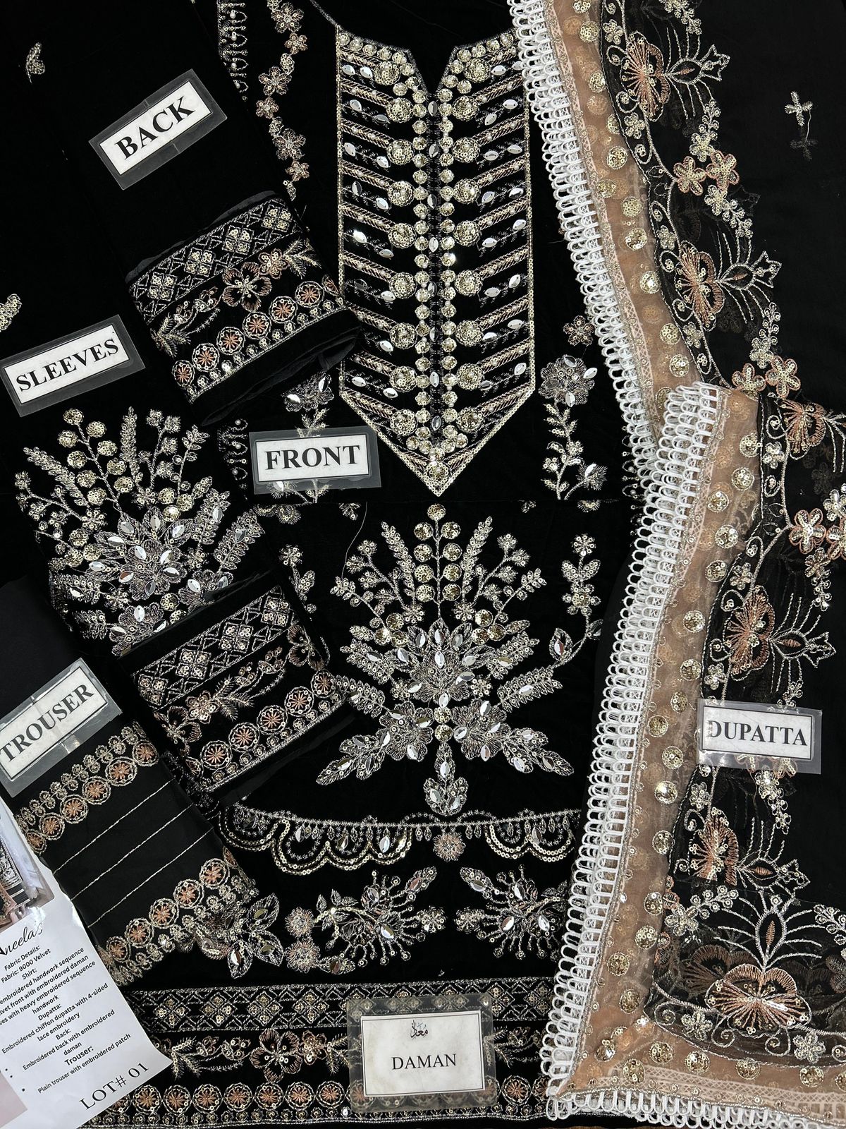 ANEELAS Luxury Velvet &amp; Chiffon Collection