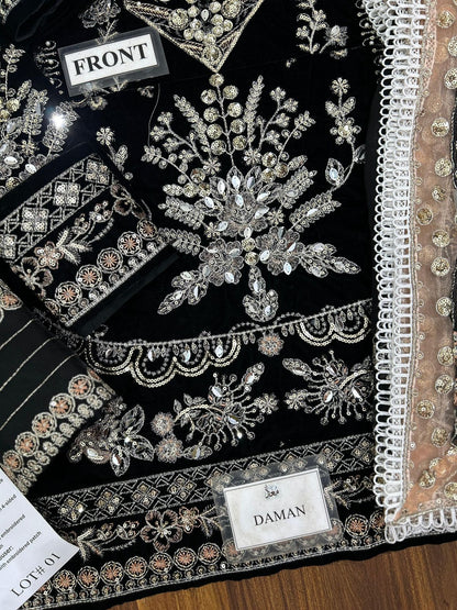 ANEELAS Luxury Velvet &amp; Chiffon Collection
