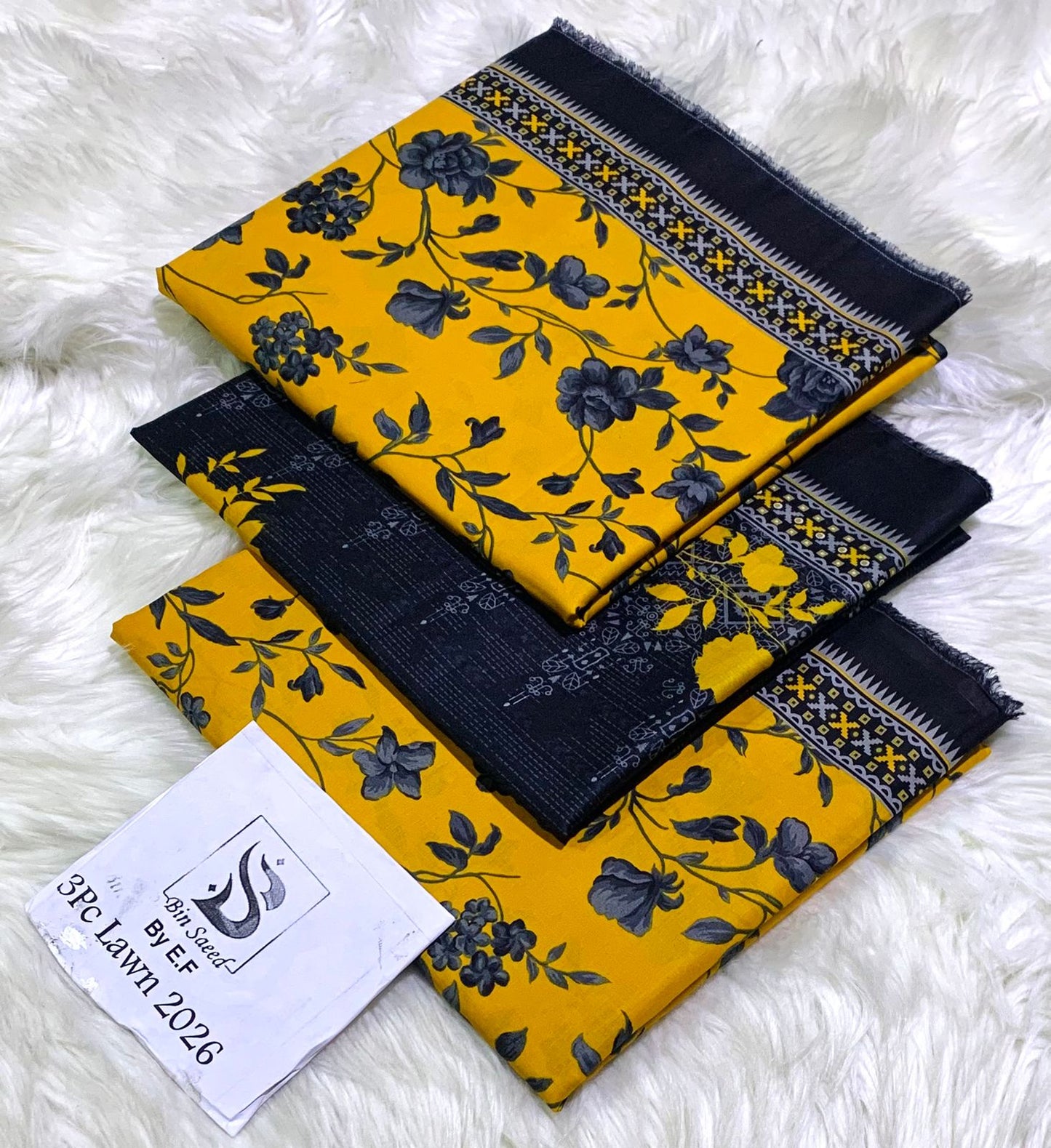 *Bin Saeed 💯 Original *Printed 3pc Collection*