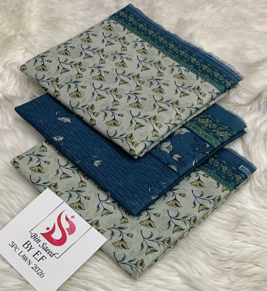 *Bin Saeed 💯 Original *Printed 3pc Collection*