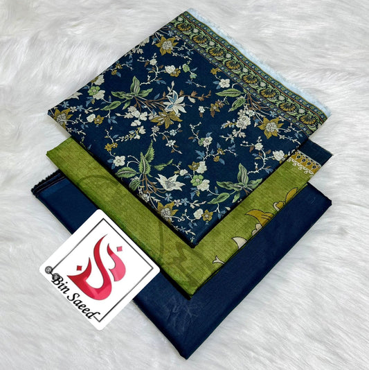 *Bin Saeed 💯 Original *Printed 3pc Collection*