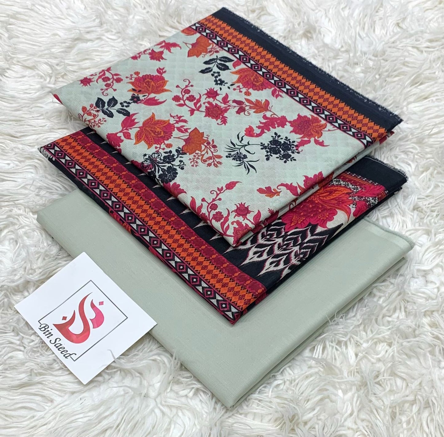 *Bin Saeed 💯 Original *Printed 3pc Collection*