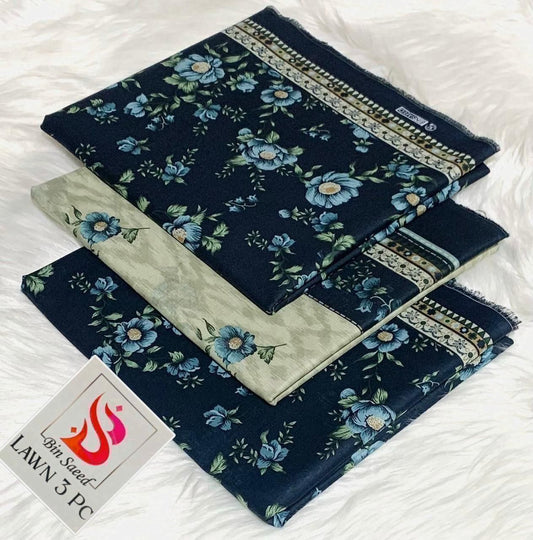 *Bin Saeed 💯 Original *Printed 3pc Collection*