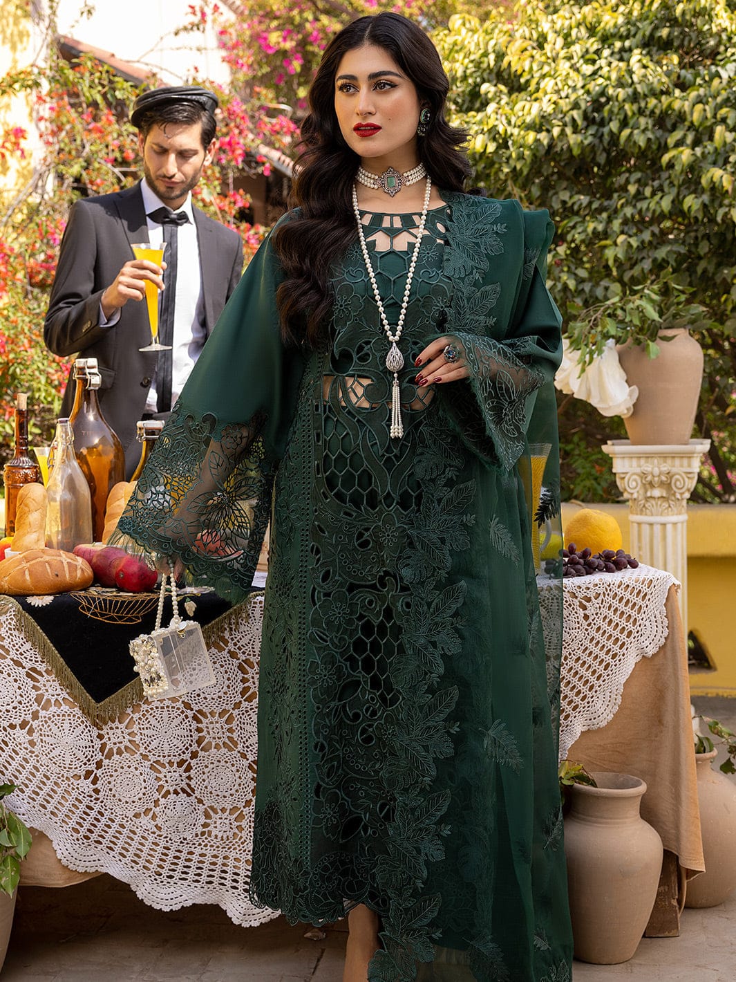 Chikankari embroidery