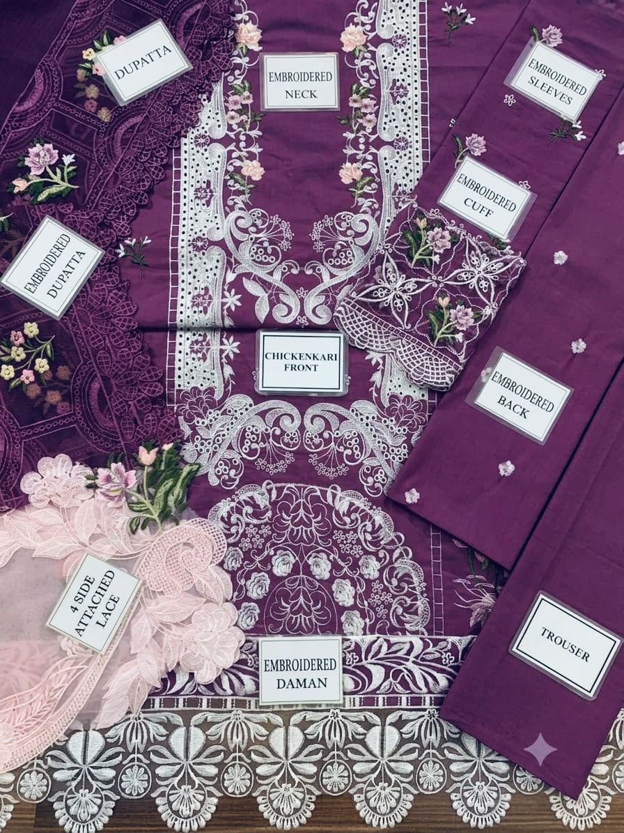 Brand :*ELAF* LAWN 3 PIECE